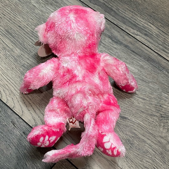 Ty Beanie Baby "Sunset" the Pink Monkey - Picture 5 of 5